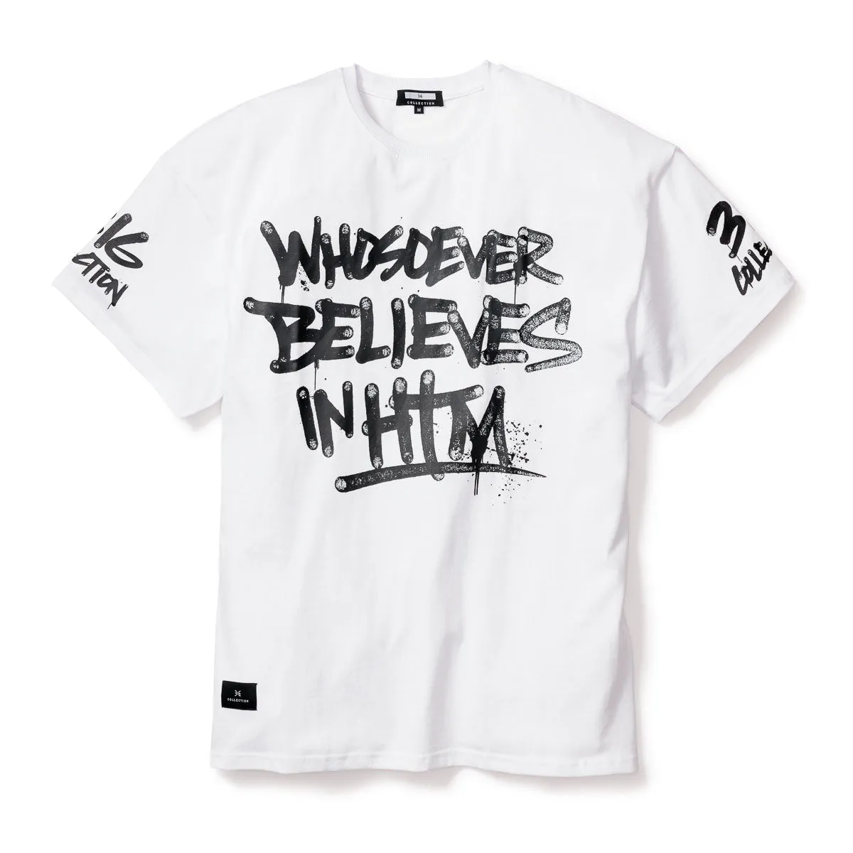 3:16 Eternal Life Oversized Tee - White