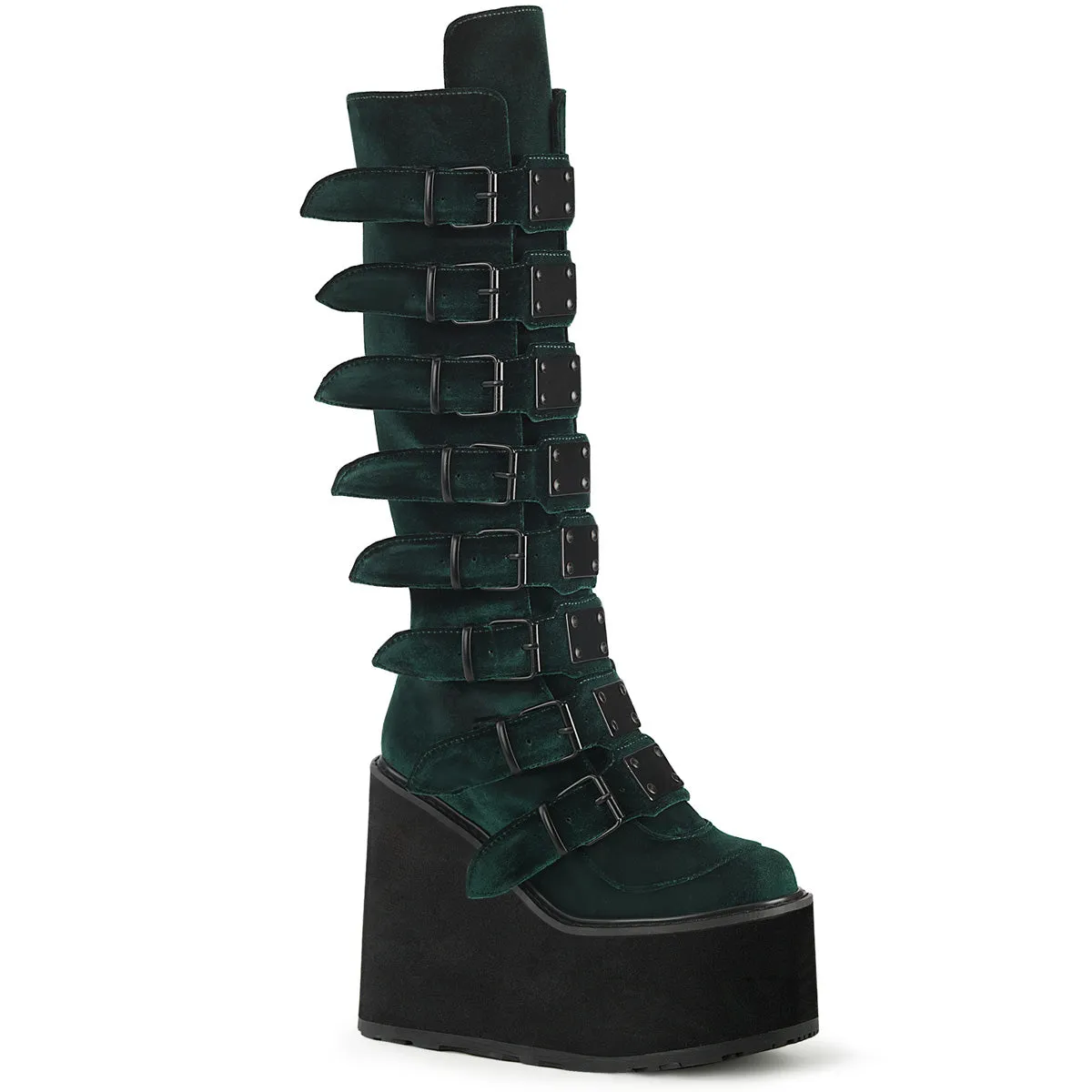 5 Inch Platform SWING-815 Emerald Velvet