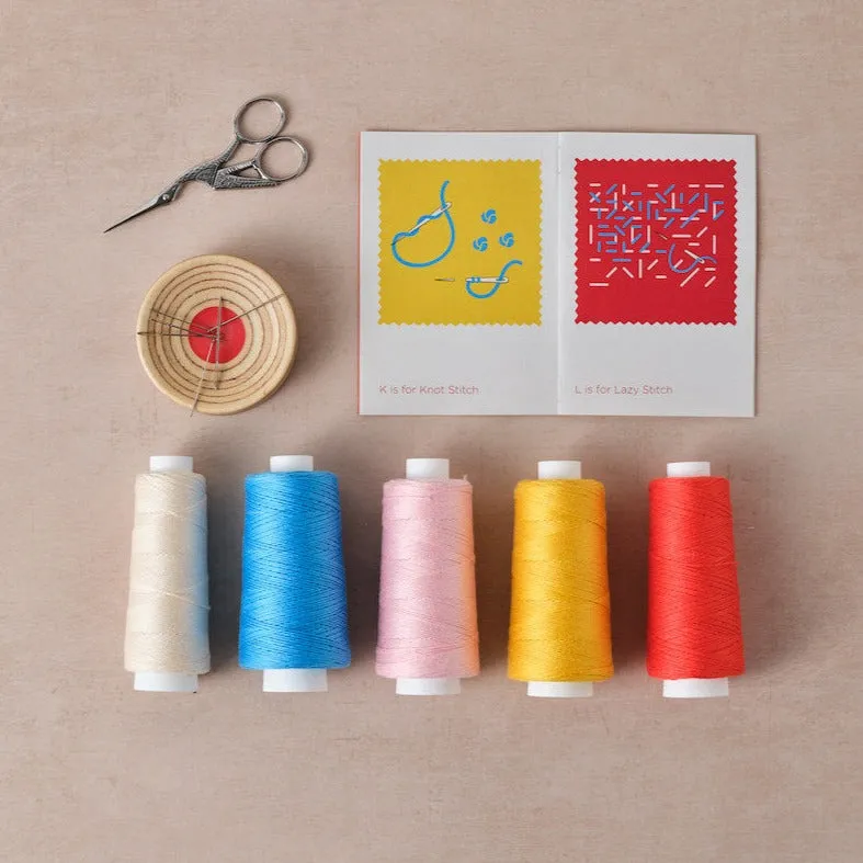 50 Stitch Embroidery Sampler Workshop by Stitch-School with Melanie Bowles