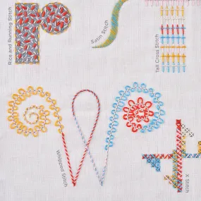 50 Stitch Embroidery Sampler Workshop by Stitch-School with Melanie Bowles