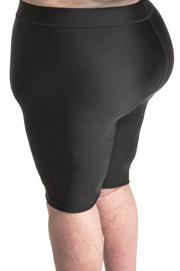 614S, High Waist Compression Shorts  -  Layer Over Stockings