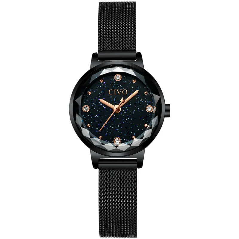 8024C | Quartz Women Watch | Mesh Band