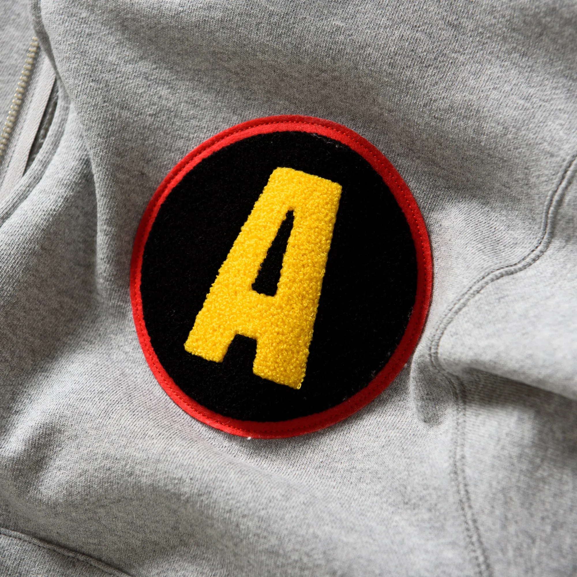 A Bathing Ape Shadow Bape Relaxed Fit Hoodie - Grey