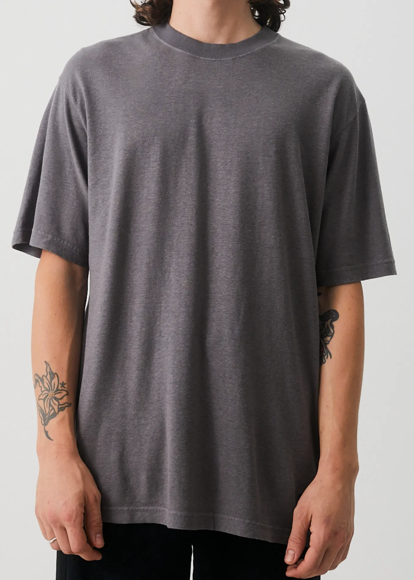 AFENDS Mens Classic - Retro Tee - Steel