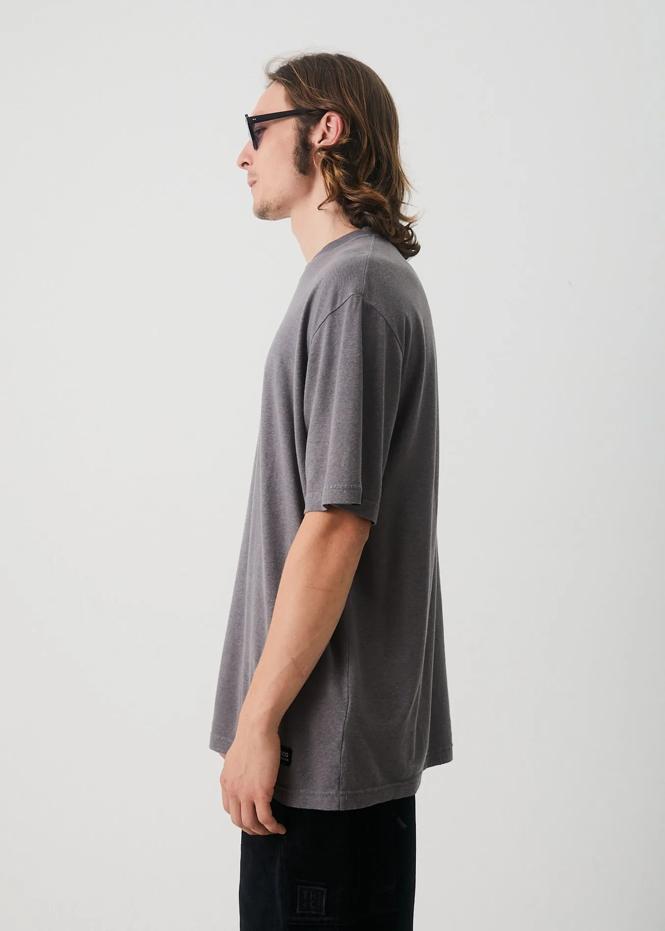 AFENDS Mens Classic - Retro Tee - Steel