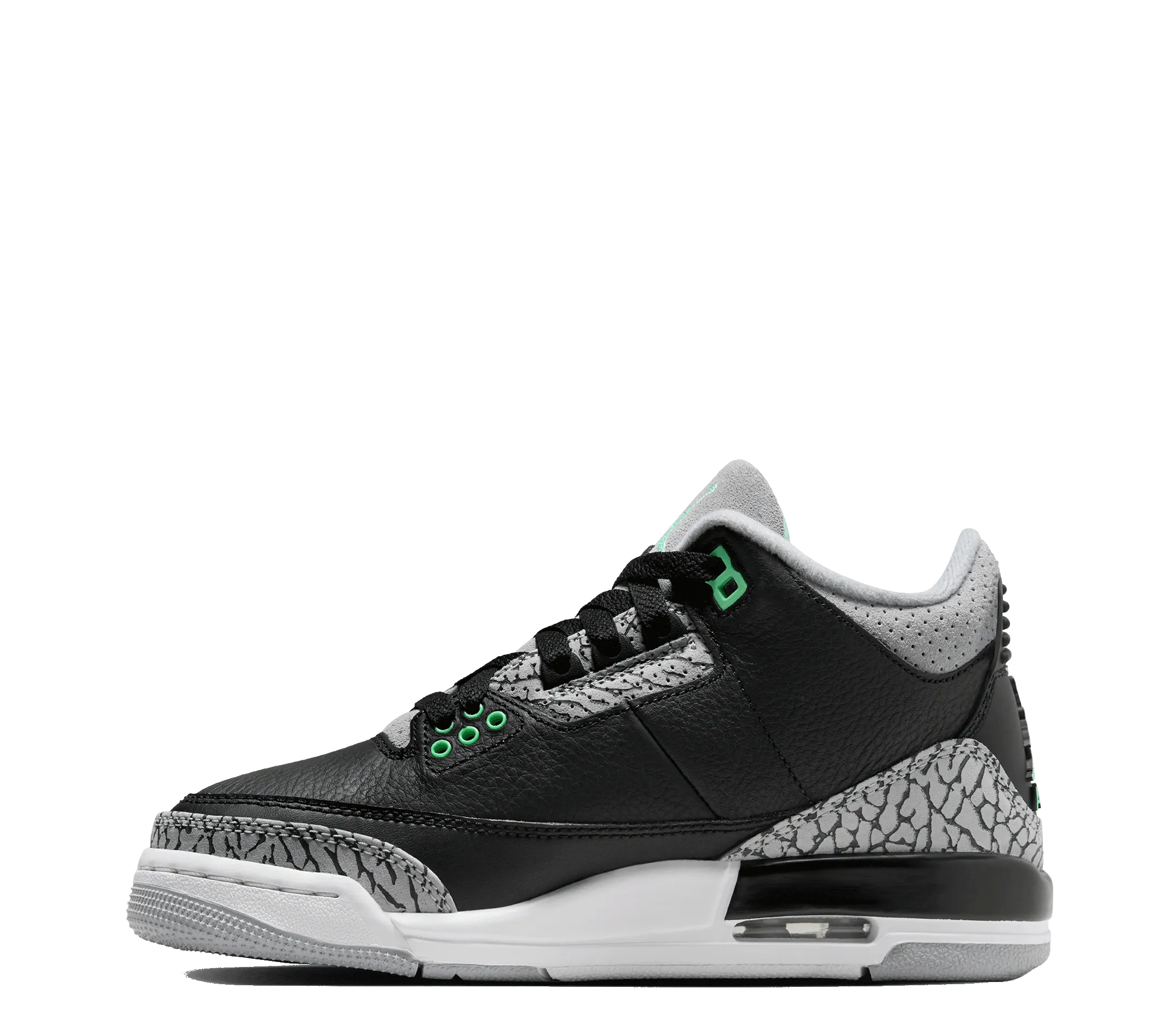 Air Jordan 3 Retro GS "Green Glow" (Grade School)