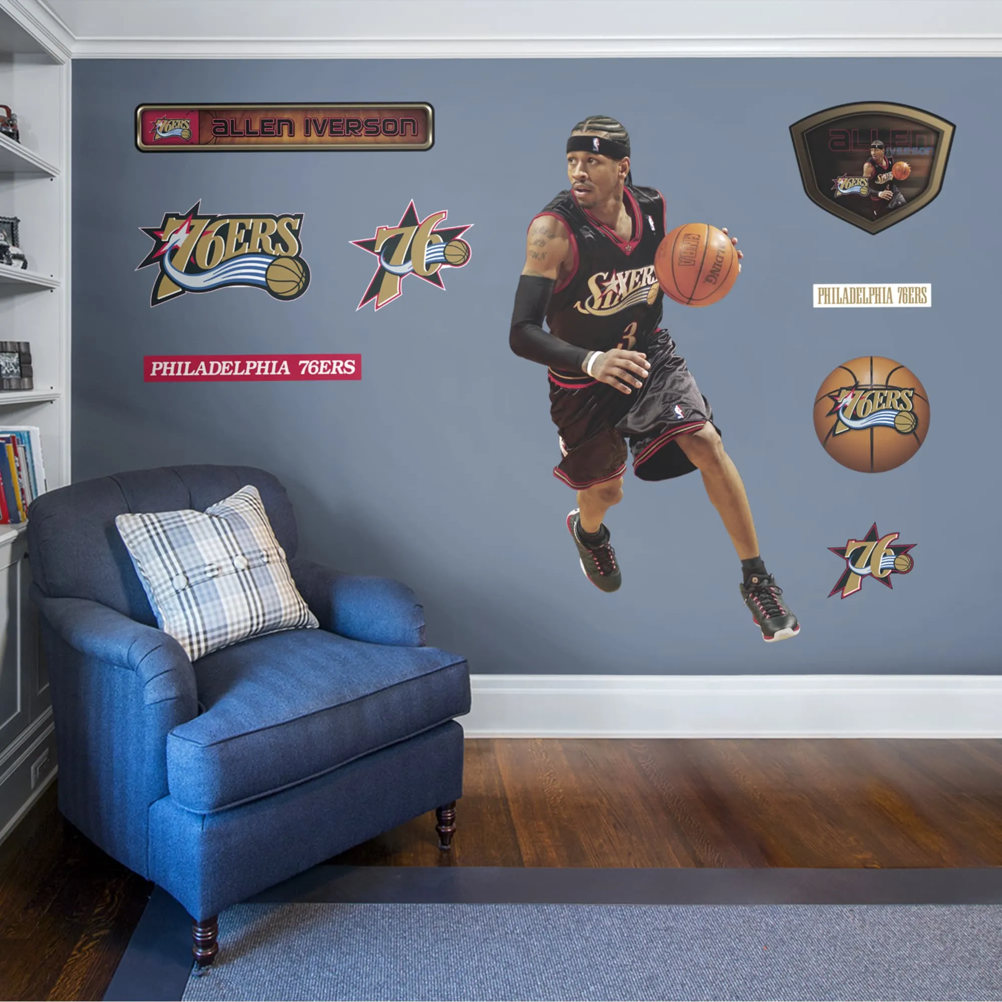 Allen Iverson: Legend - Officially Licensed NBA Removable Wall Decal