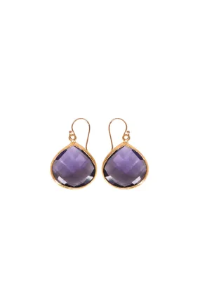 Alouette Design
 Crystal Earring - Violet