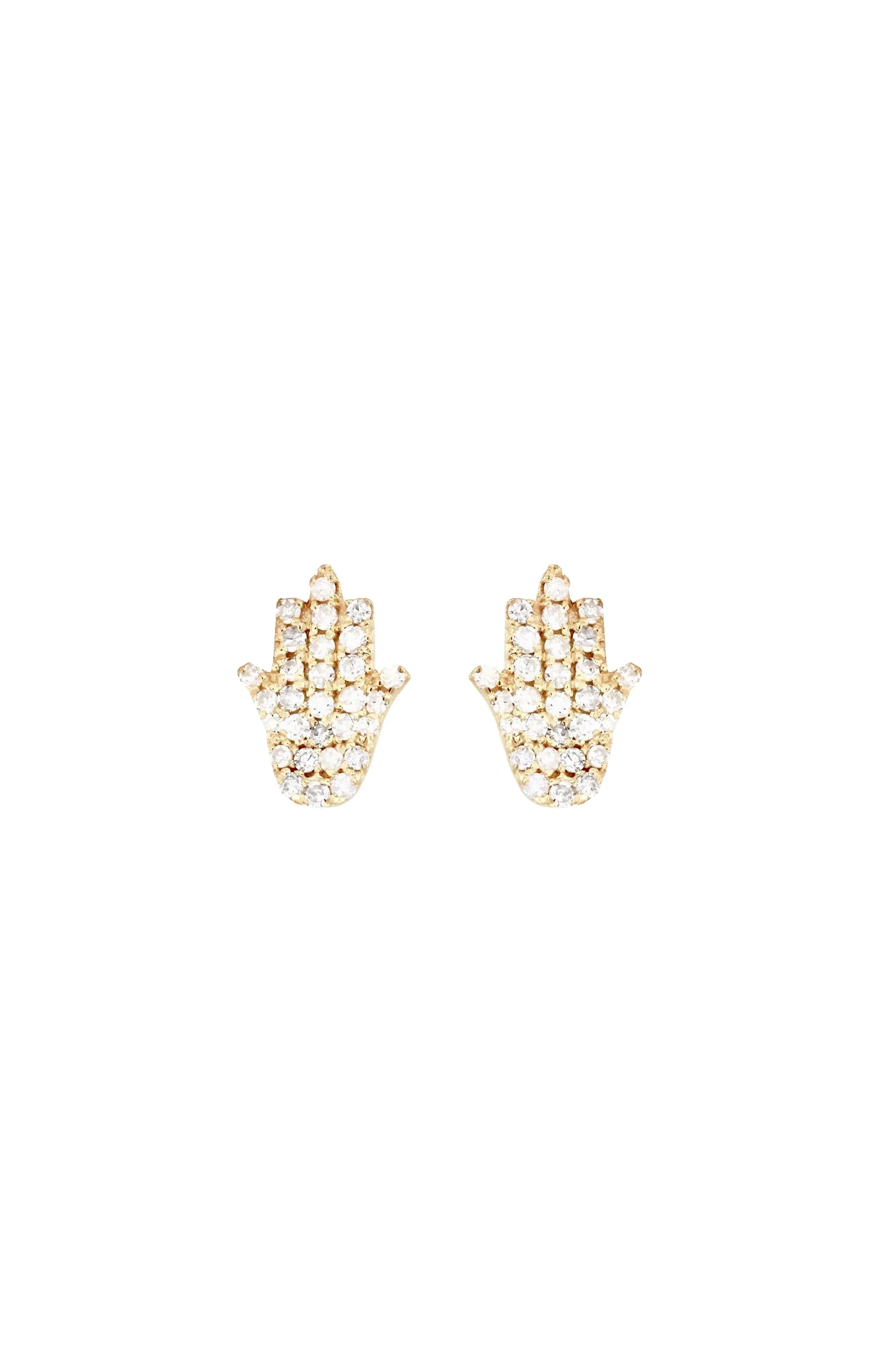 Alouette Design
 Hamsa Studs - Gold