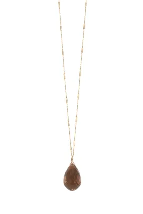 Alouette Design
 Quartz Necklace - Smoke