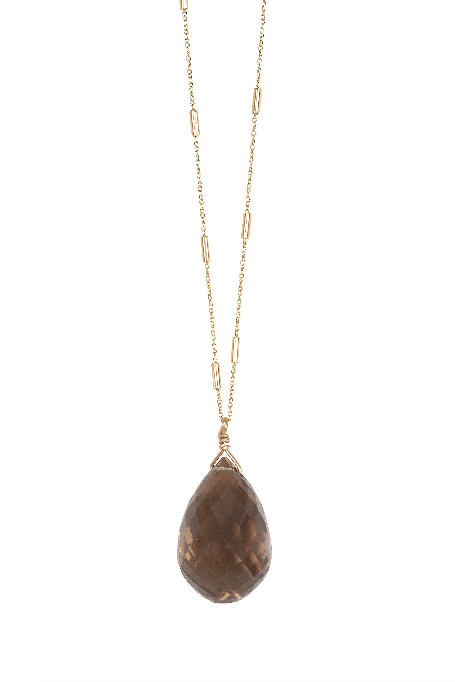 Alouette Design
 Quartz Necklace - Smoke