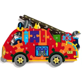 Alphabet Fire Engine Jigsaw Puzzle