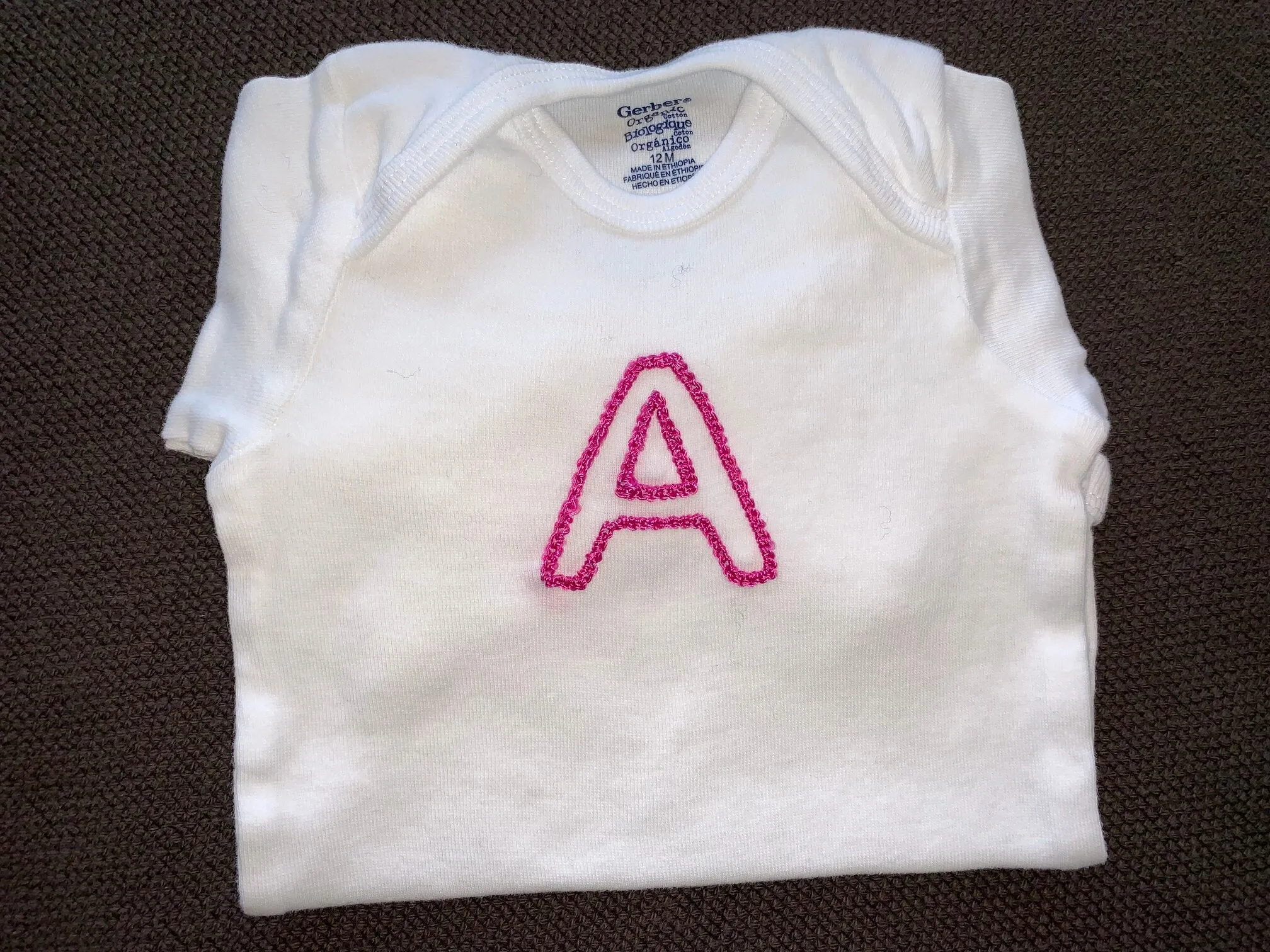 Alphabet Soup Onesies | 12 Months Long Sleeve