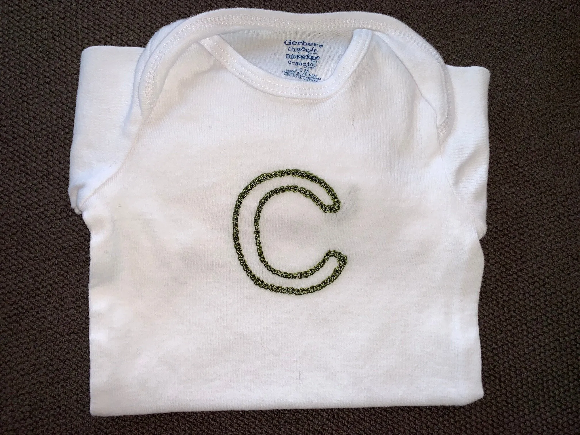 Alphabet Soup Onesies | 3-6 Months Long Sleeve