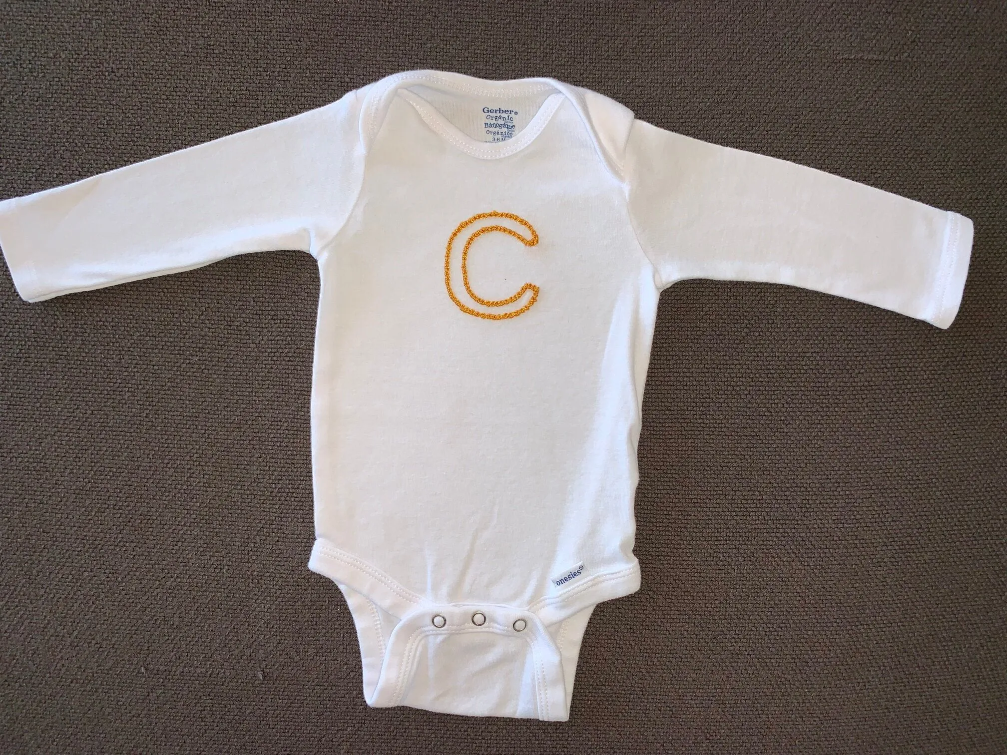 Alphabet Soup Onesies | 3-6 Months Long Sleeve