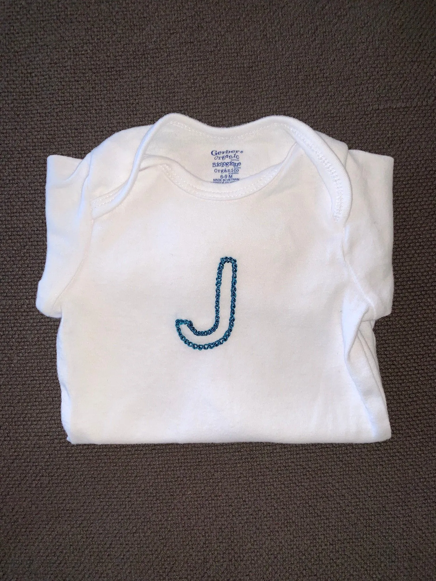 Alphabet Soup Onesies | 6-9 Months Long Sleeve