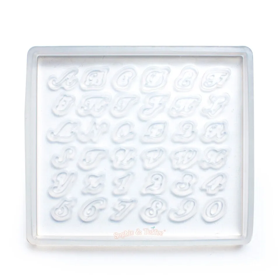 Alphabets Silicone Resin Mold