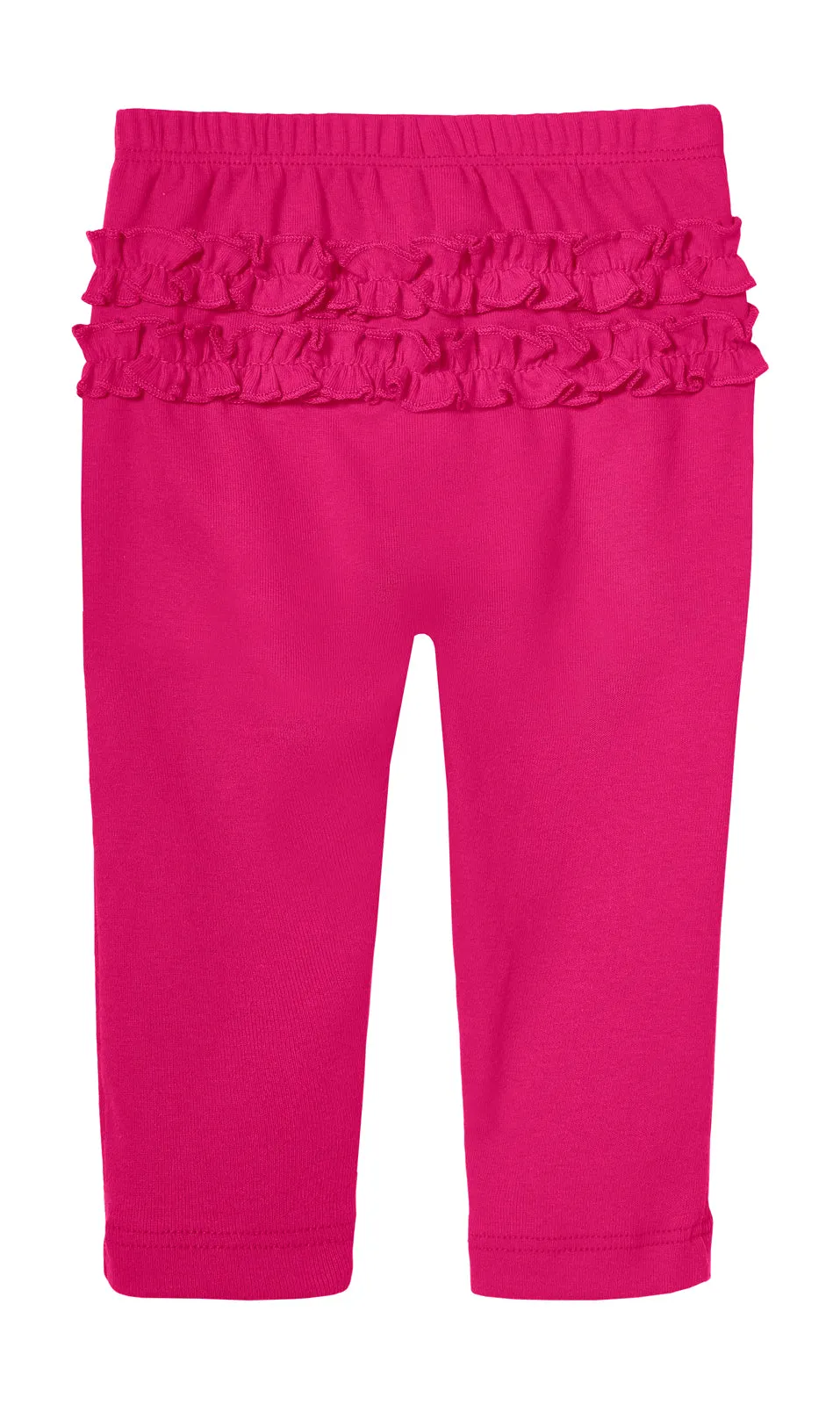 Baby Ruffle Butt Soft Cotton Leggings | Hot Pink