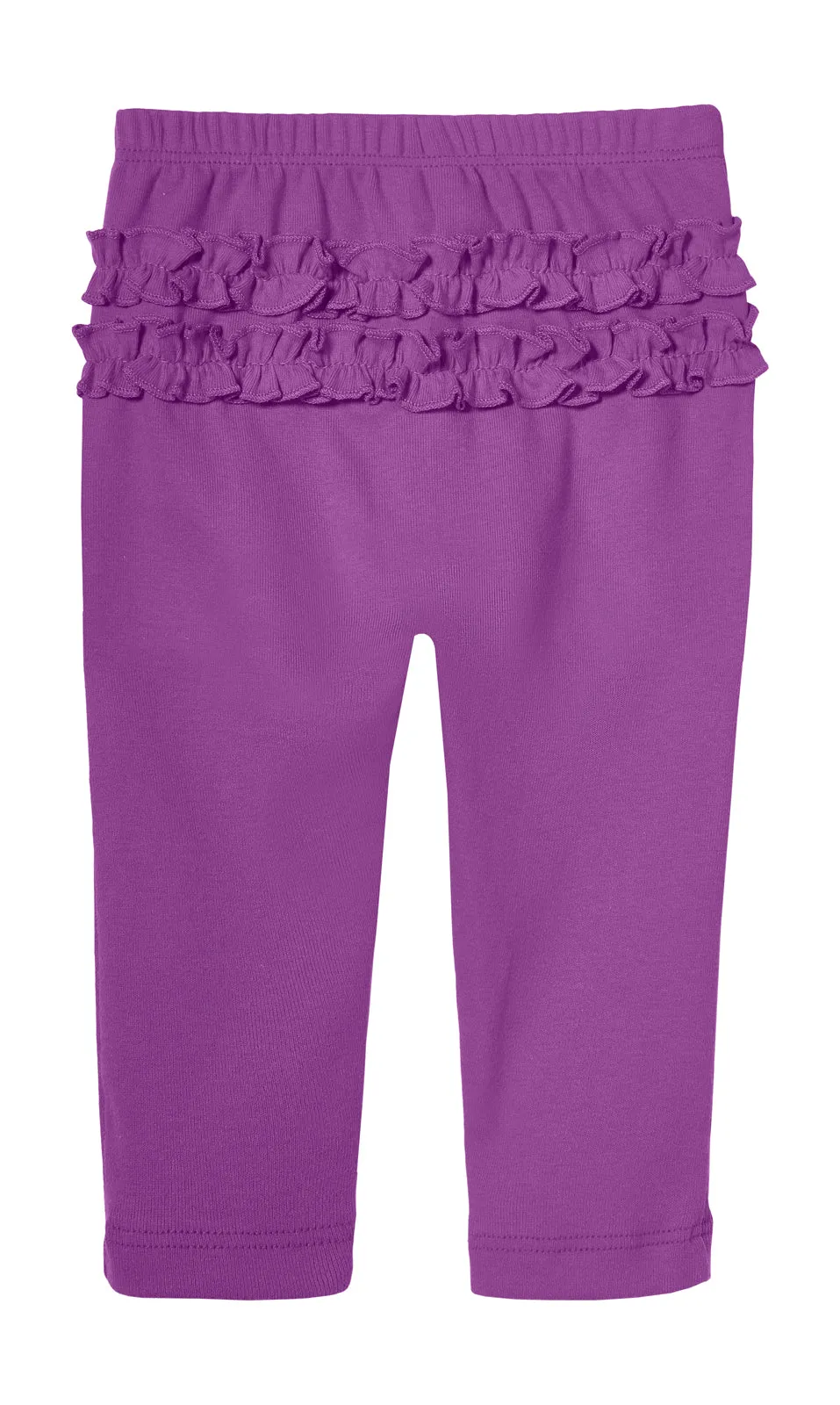 Baby Ruffle Butt Soft Cotton Leggings | Plum