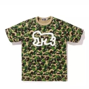 Bape Kids x Keith Haring Camo Print Tee