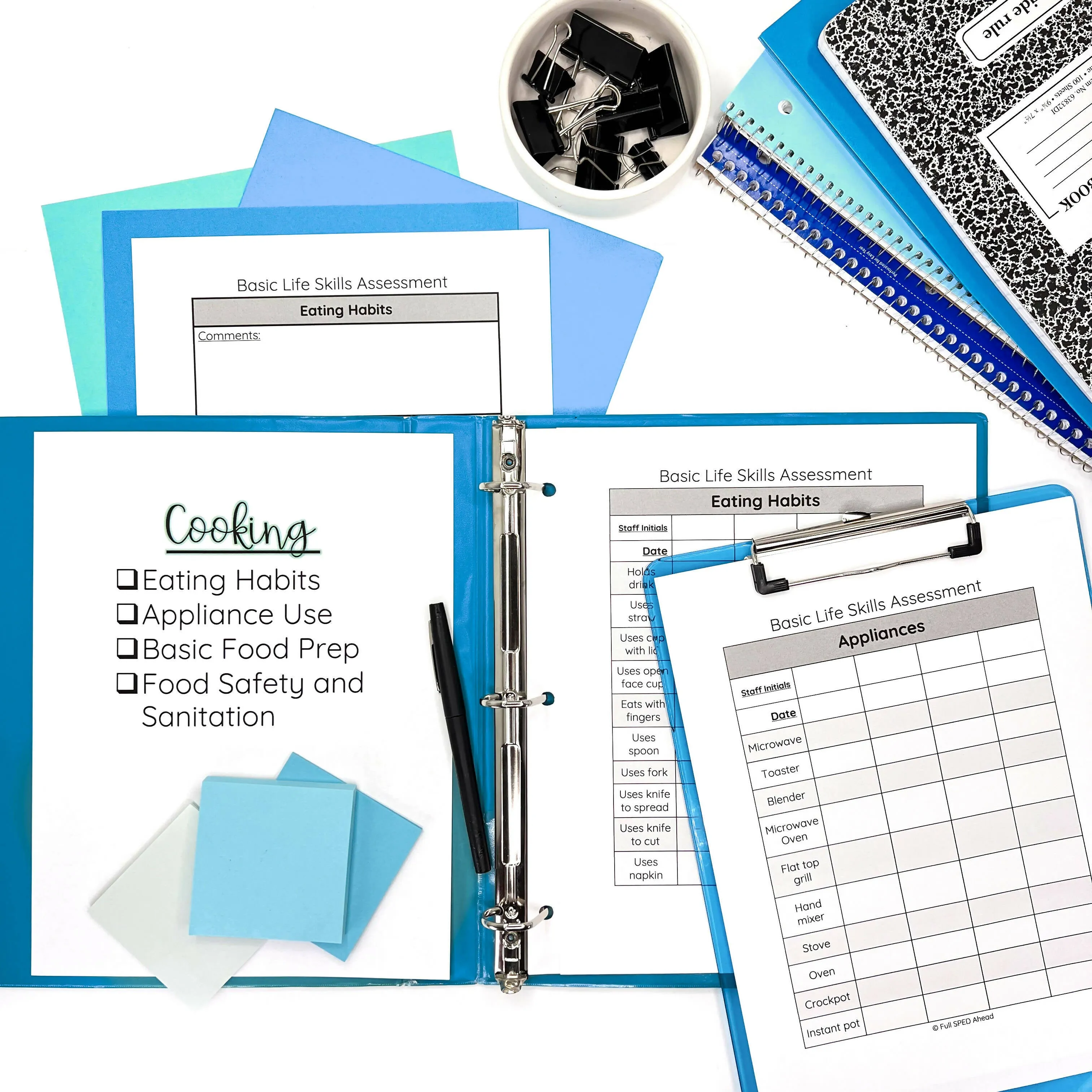 Basic Skills Special Education | Baseline Assessment with Data Sheets | Printable Teacher Resources | Full SPED Ahead