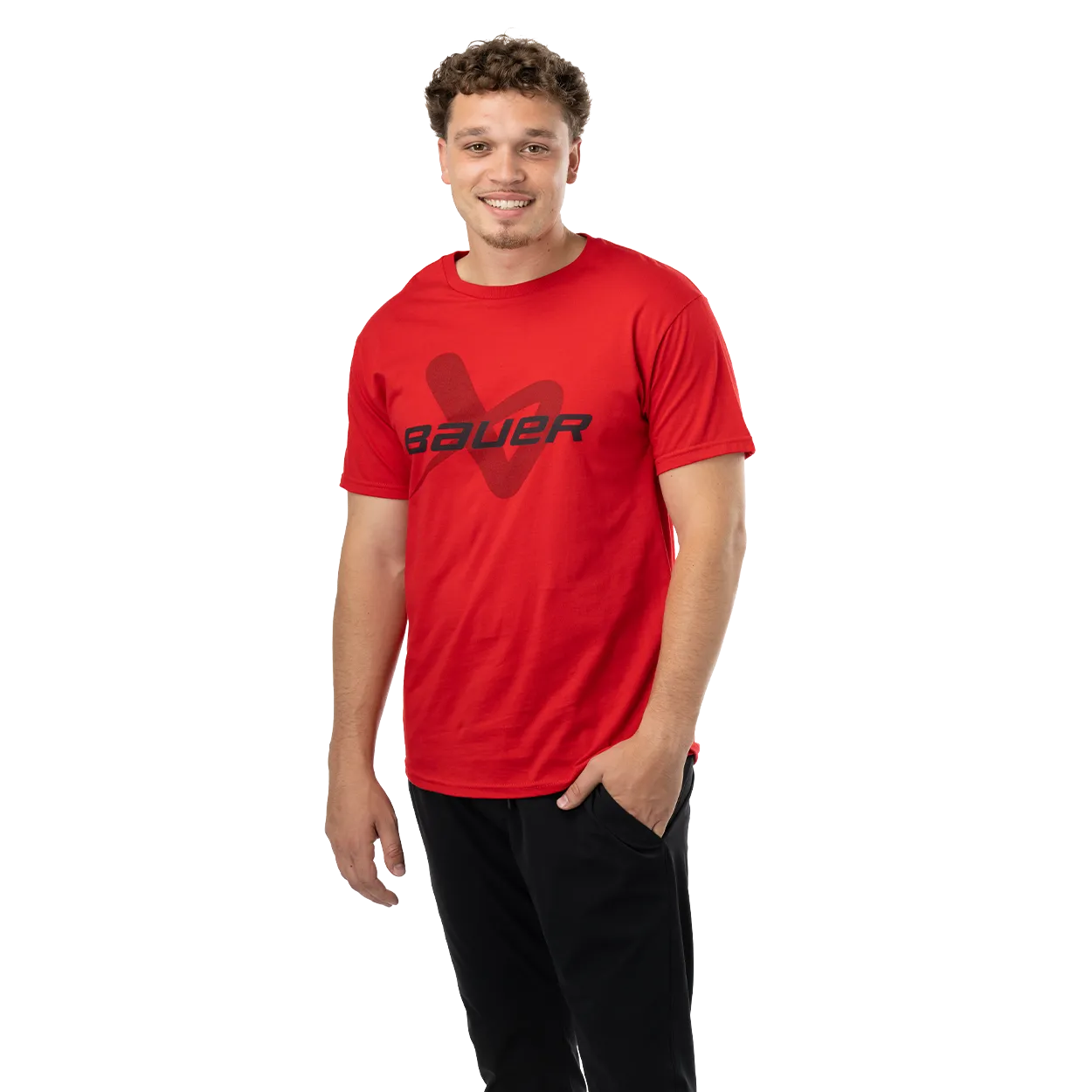 BAUER CORE SHORTSLEEVE LOCKUP TEE SENIOR