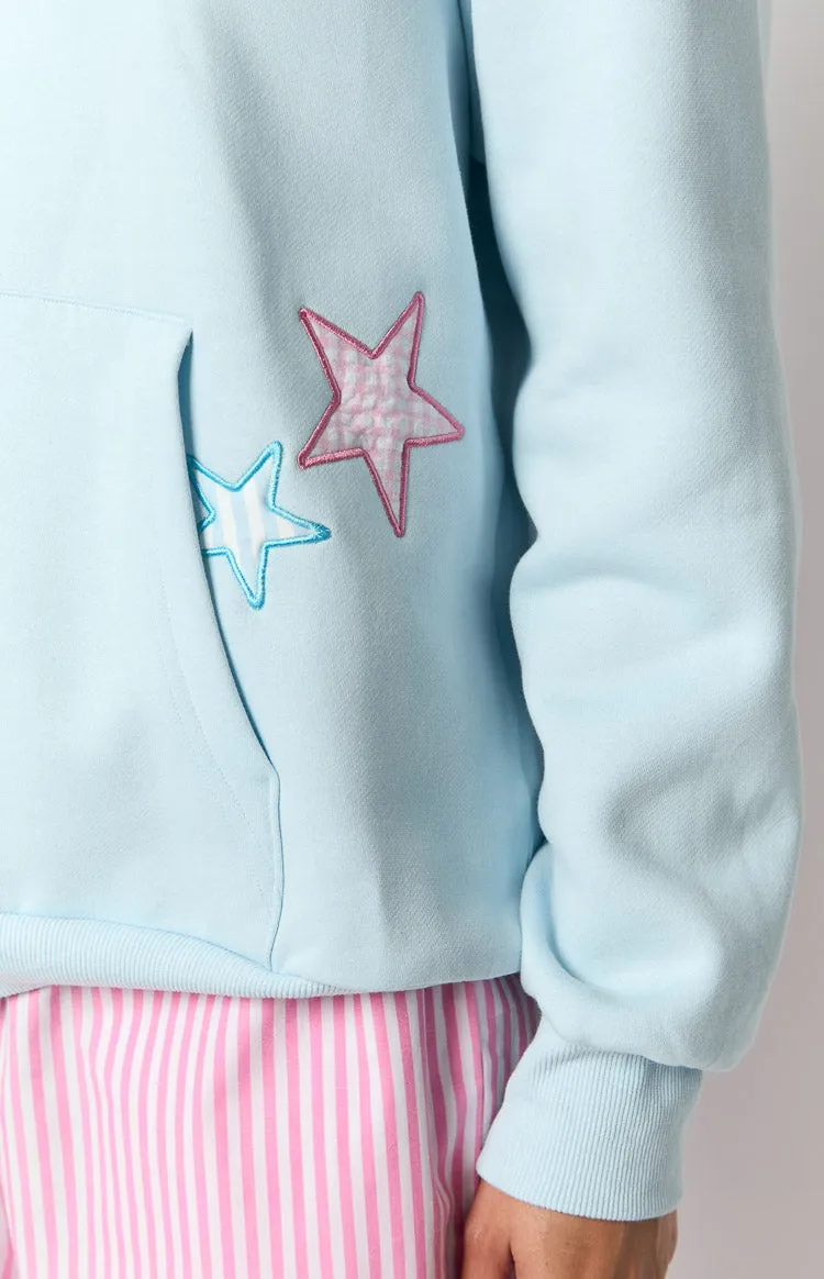 Beginning Light Blue Star Hoodie