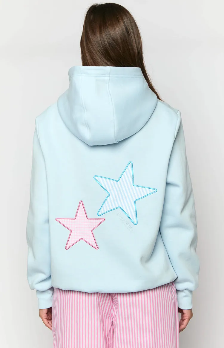 Beginning Light Blue Star Hoodie