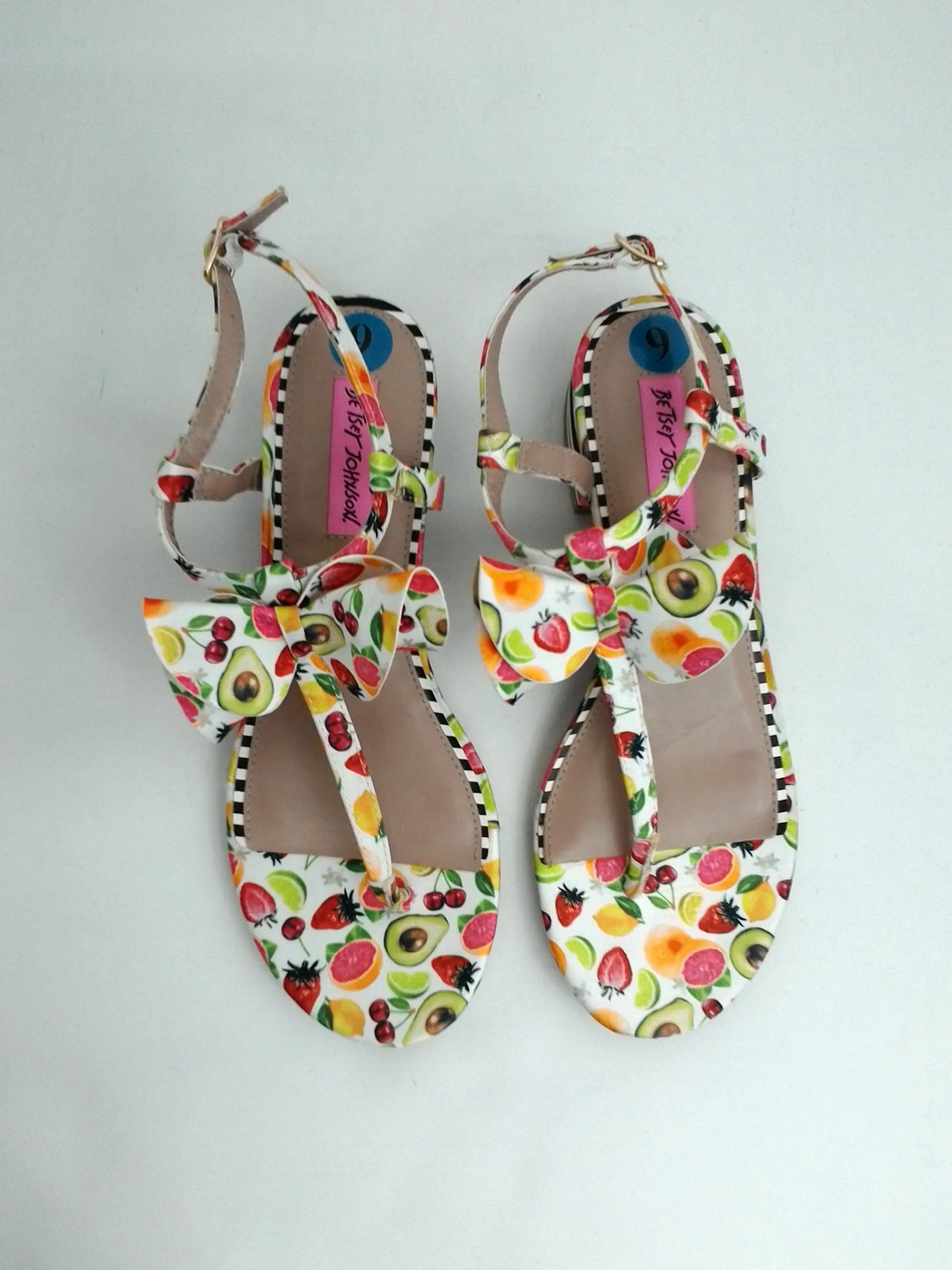 Betsey Johnson Women's Austen Multi Color Sandal Size 9