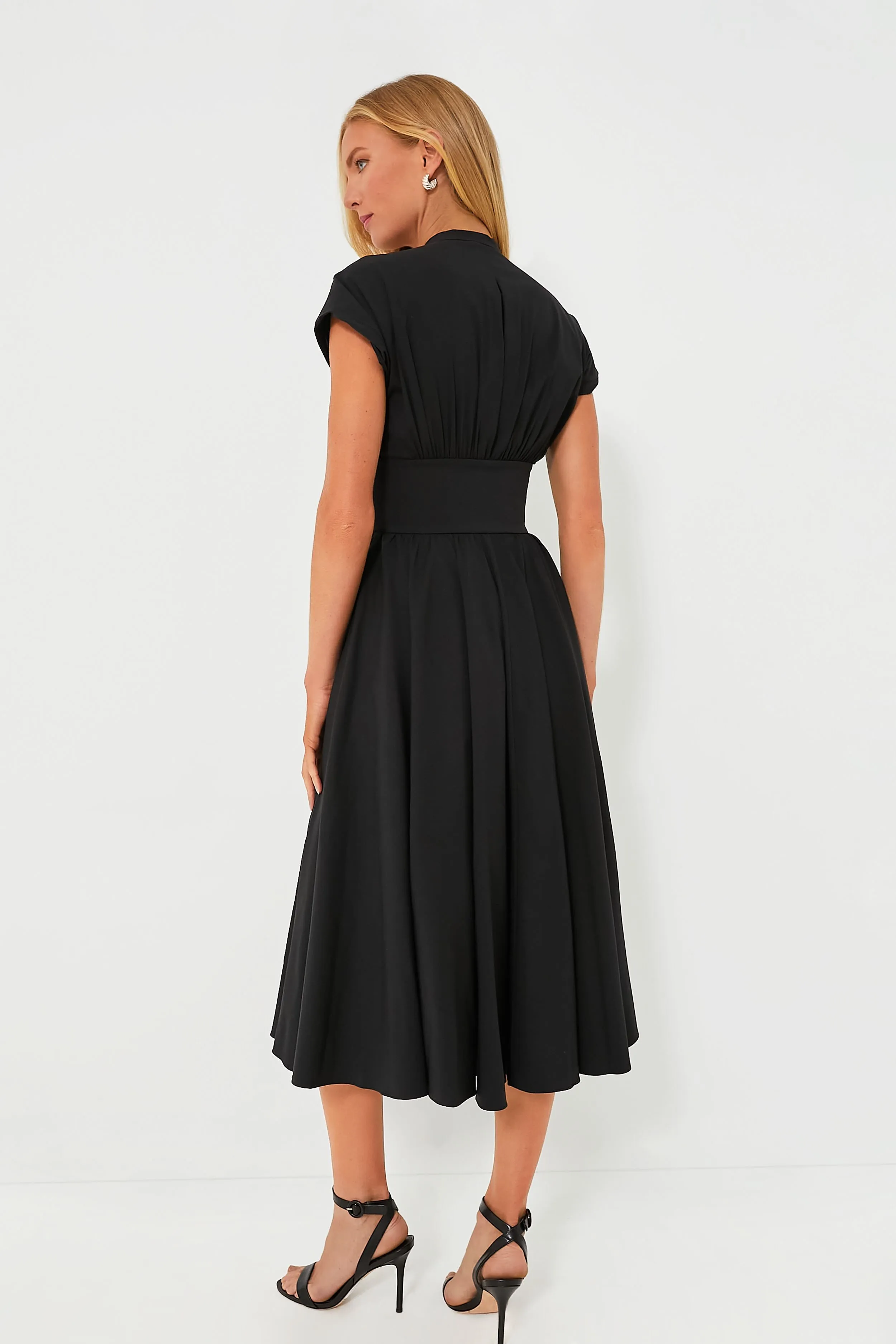 Black Bardello Midi Dress