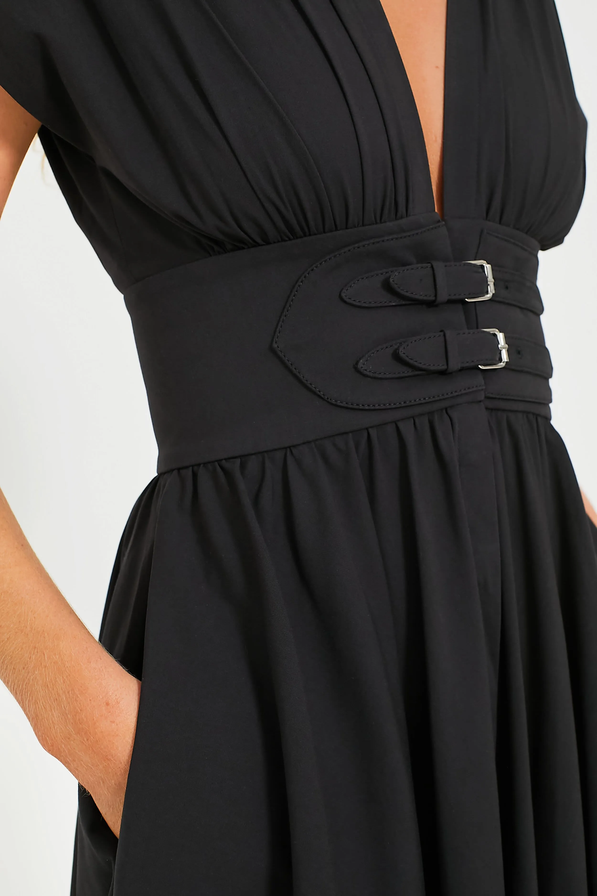 Black Bardello Midi Dress