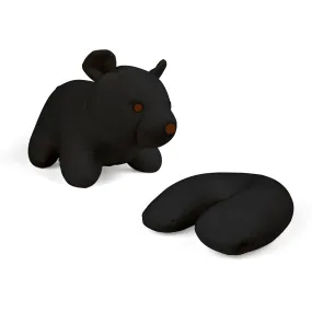 Black Bear Zip & Flip Travel Pillow