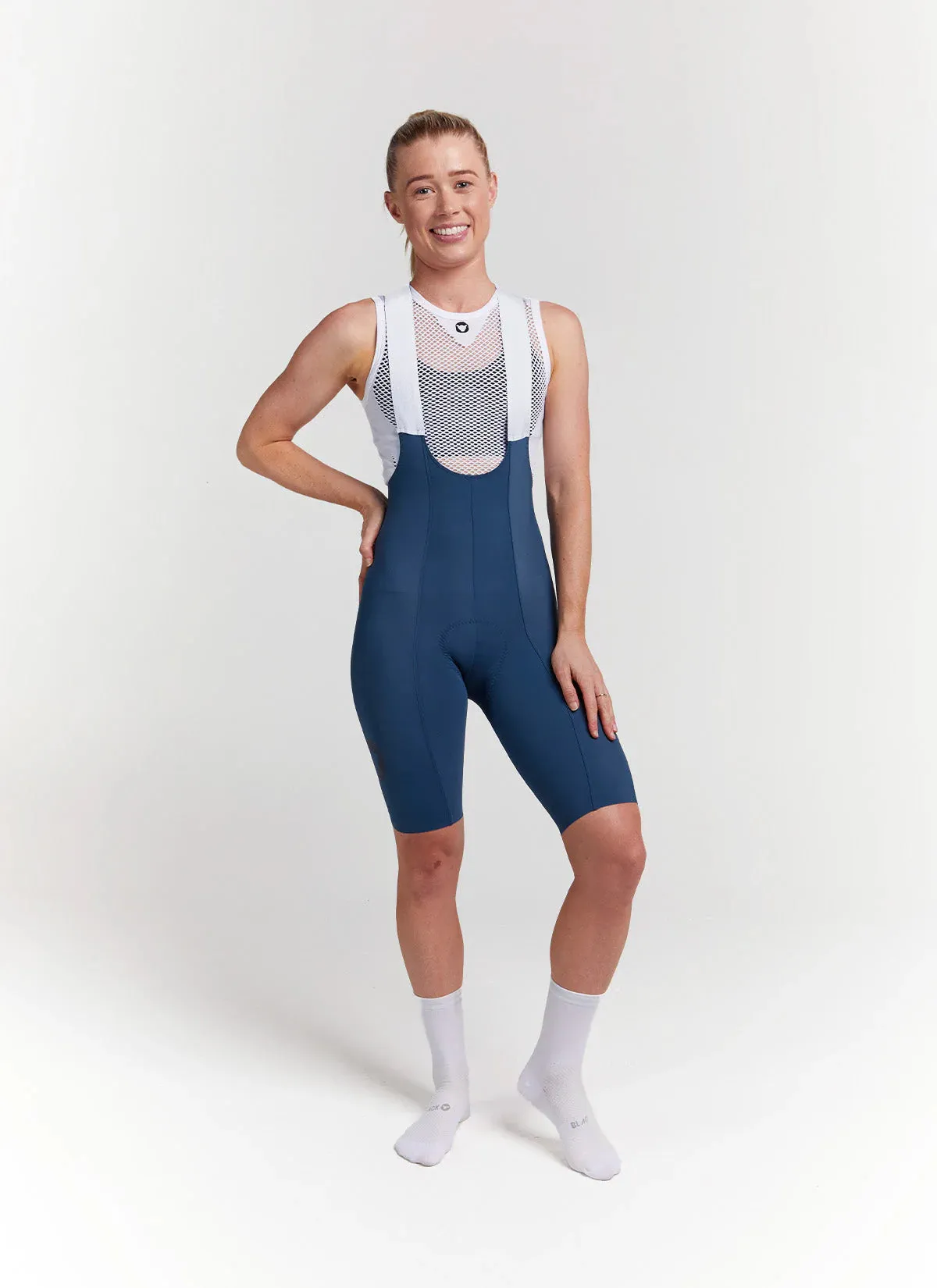 Black Sheep Women's Team 10" Bib Shorts - Indigo Blue