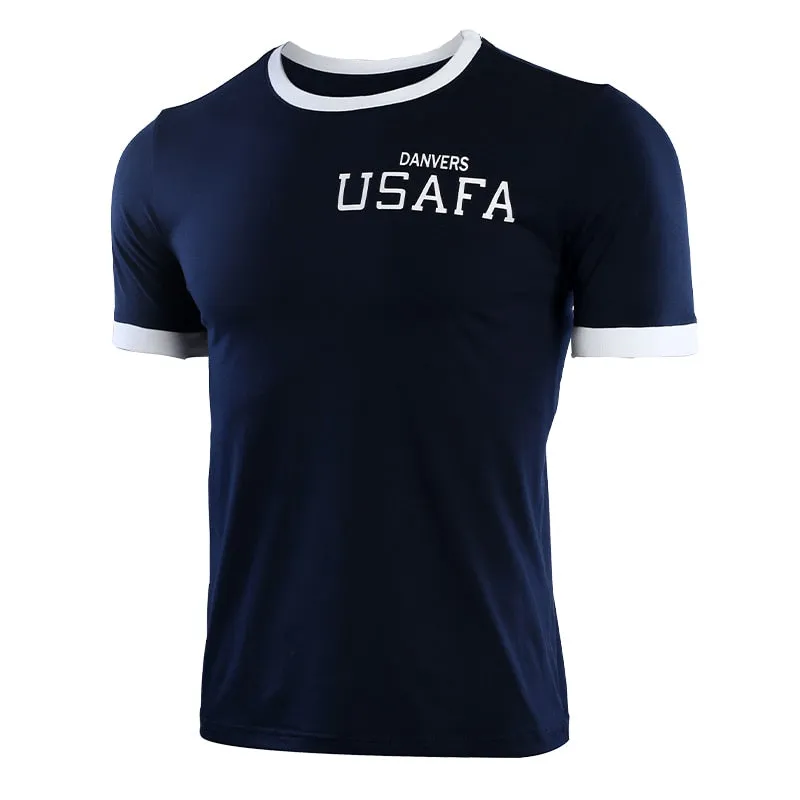 Blue Captain Marvels USAFA Bootcamp T-Shirt for Men