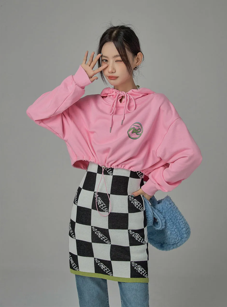 Bubble And Gum Cropped Hoodie