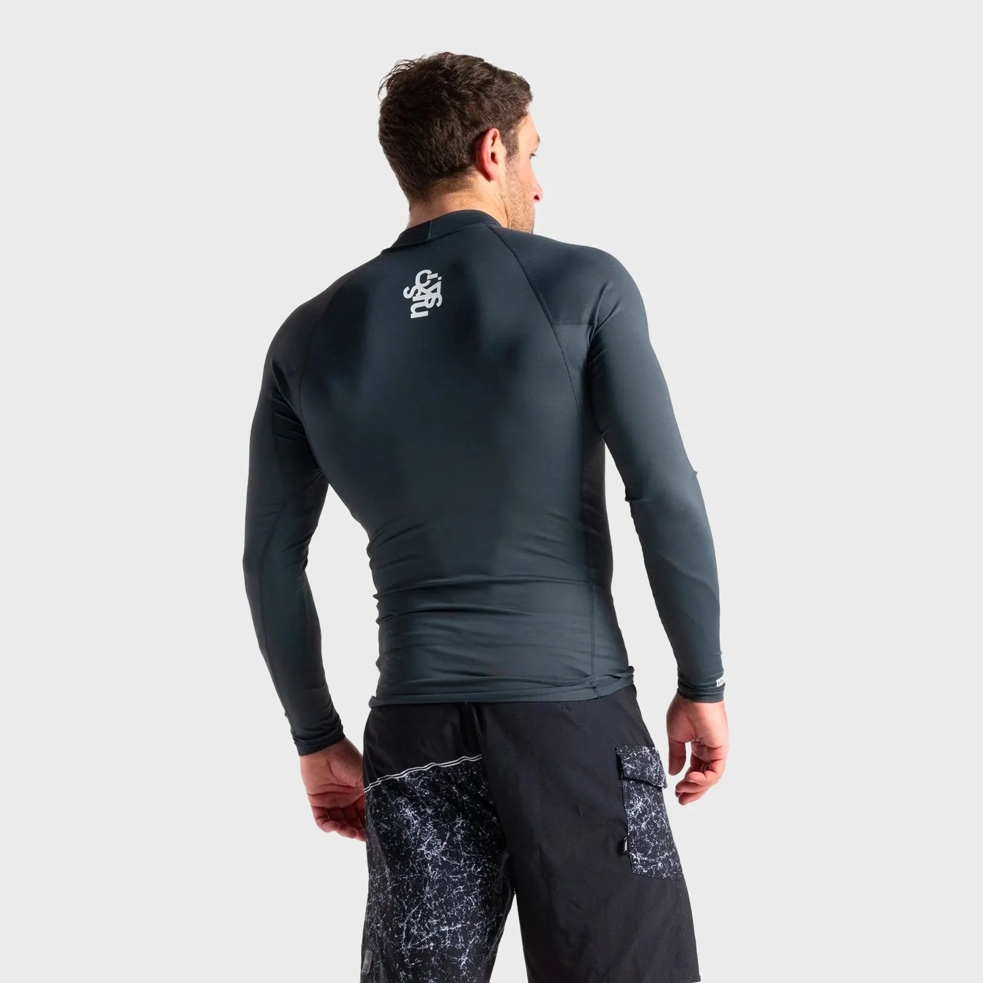 C-Skins UV Skins Basics Mens Long Sleeve Rash Vest - Anthracite