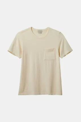 Carefree Organic Garment Dye Perfect Pocket T-Shirt - White Smoke