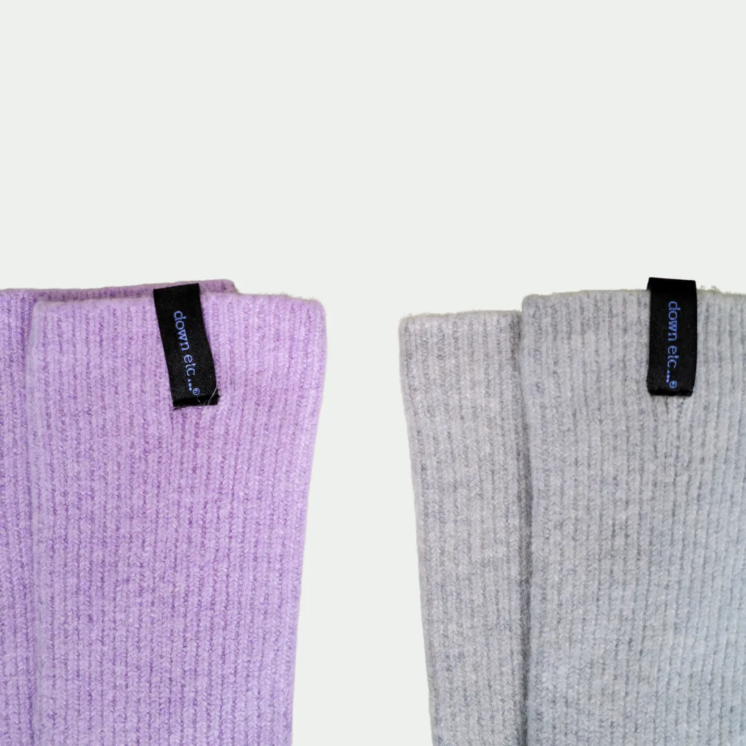 cashmere ribbed bed socks