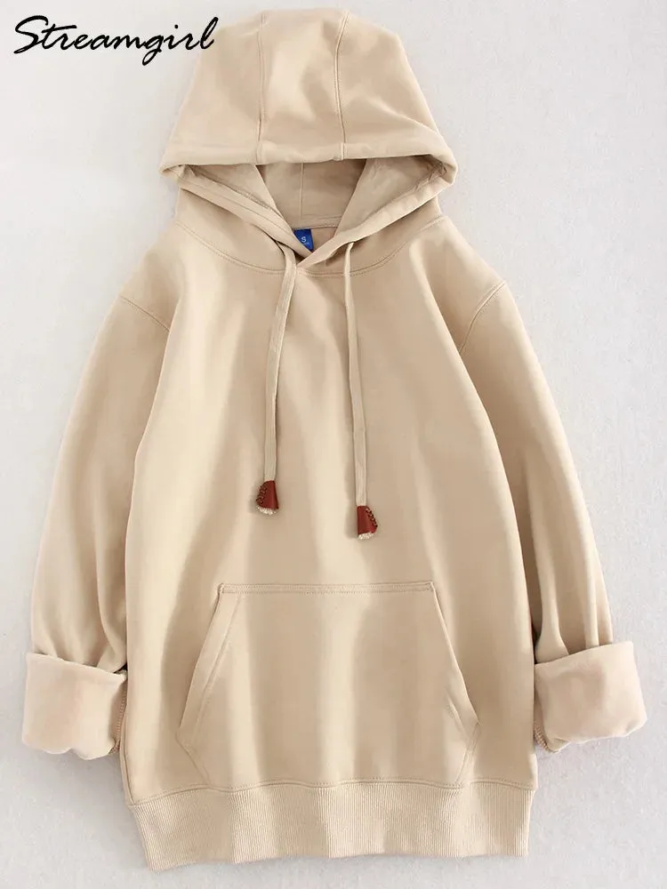 Casual Winter Hoodies For Women with Velvety Fleece