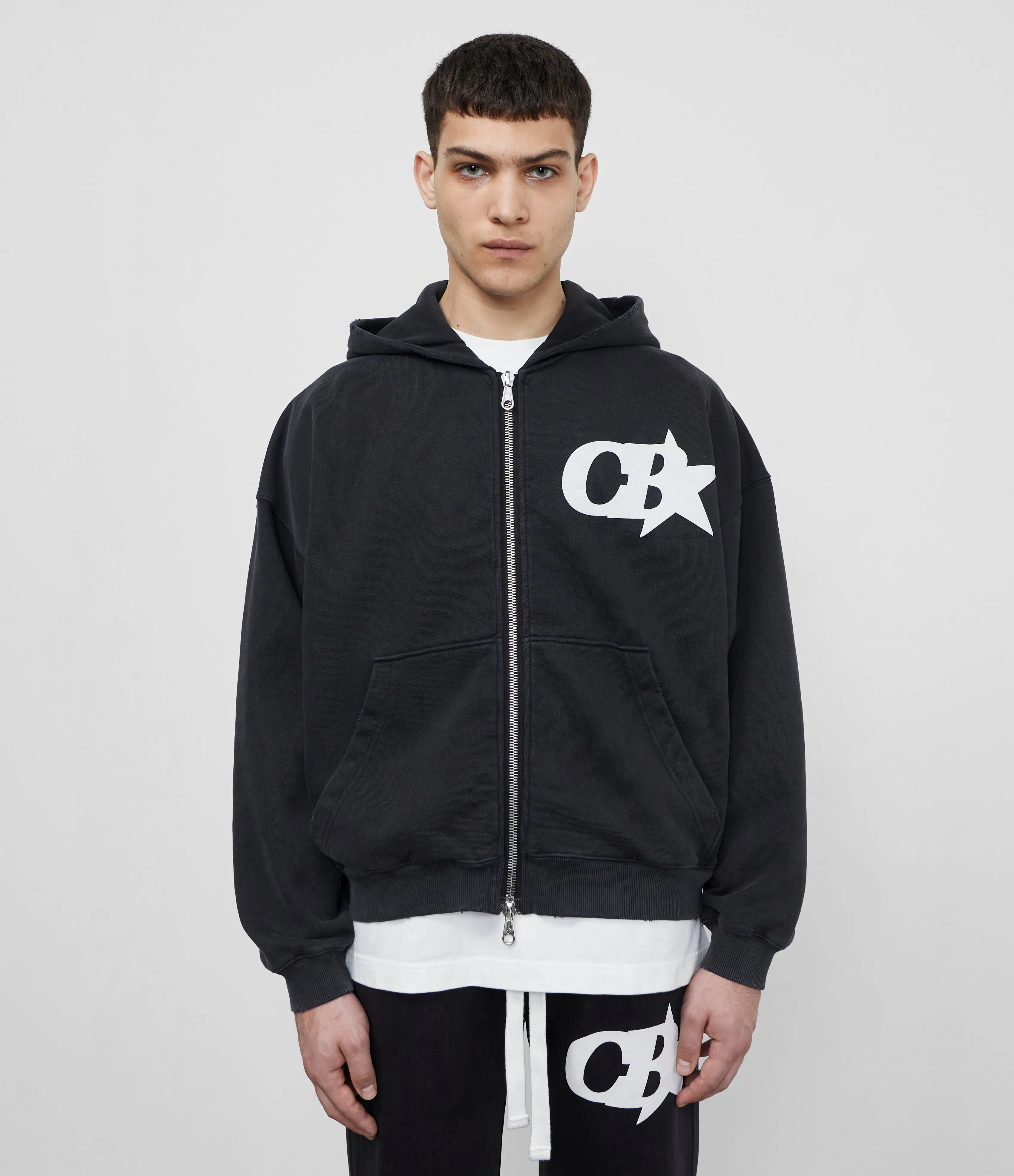 CB STAR ZIPPED HOODIE