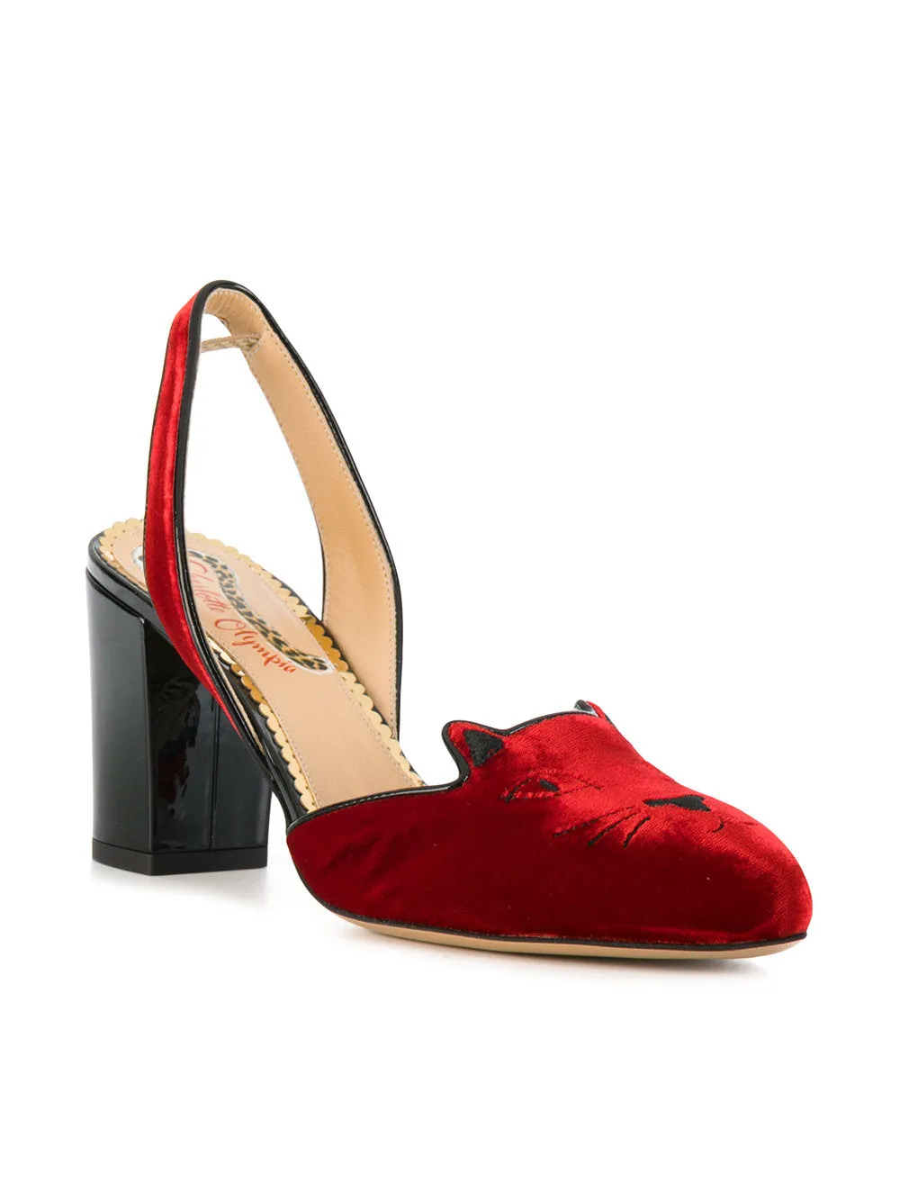 Charlotte Olympia Kitty slingback heels