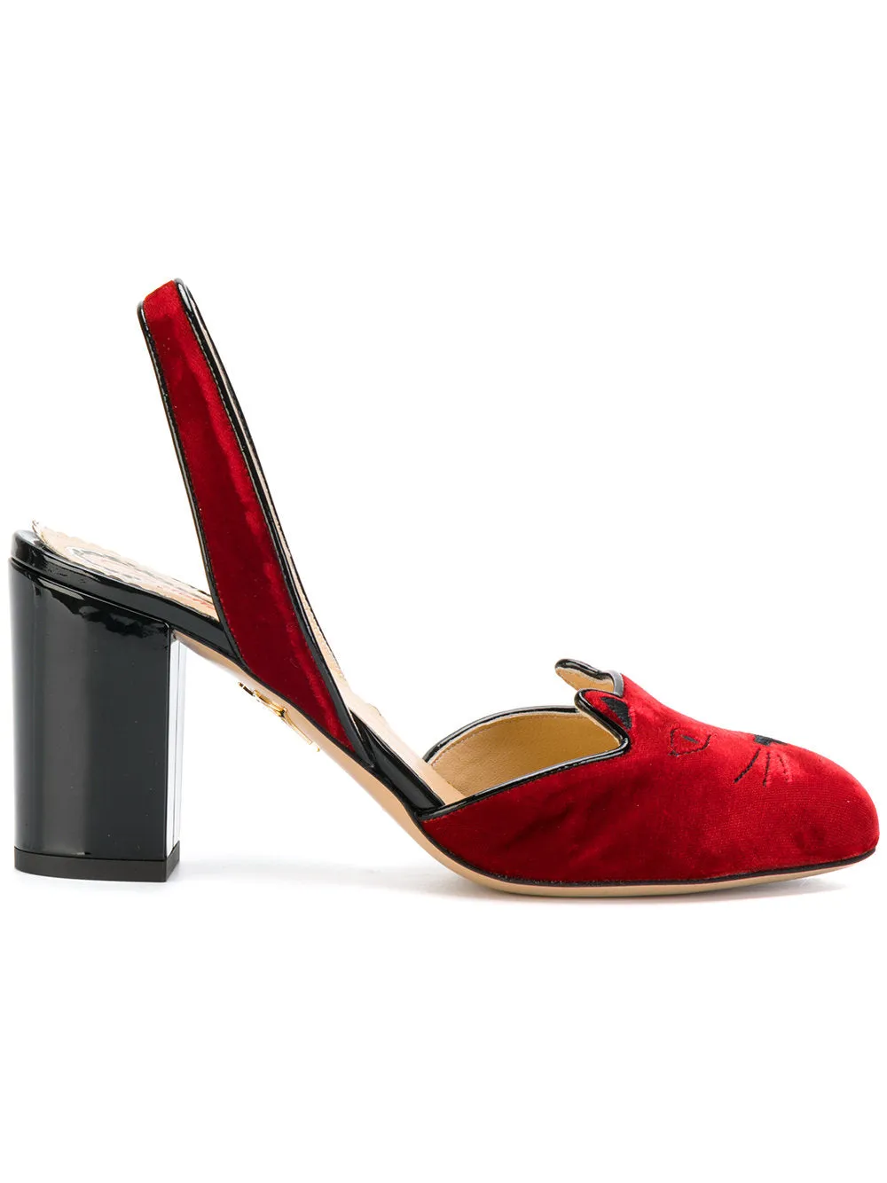 Charlotte Olympia Kitty slingback heels