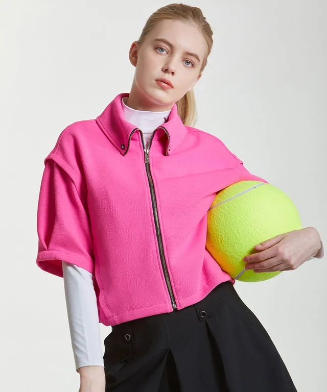 Chemons Rolling Collar Jacket - Pink