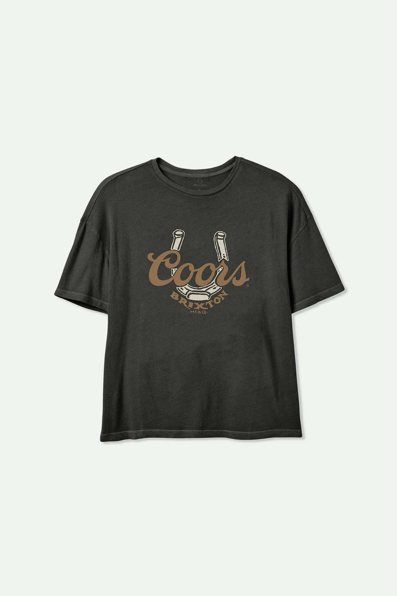 Coors Luck S/S Oversized Boyfriend T-Shirt - Washed Black