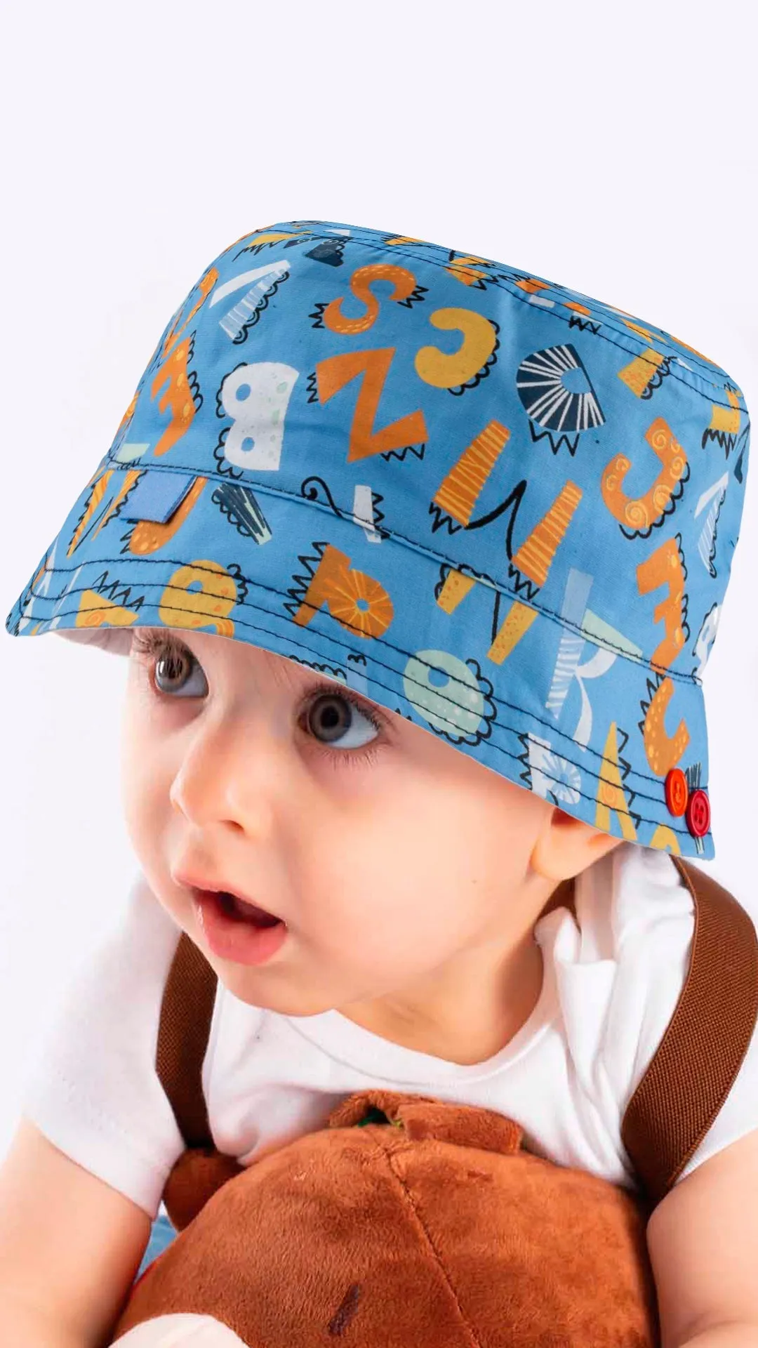 Cotton Newborn Hat 0-18 Months, Great for Beach or Lake, Afternoon Stroll with Mom & Dad