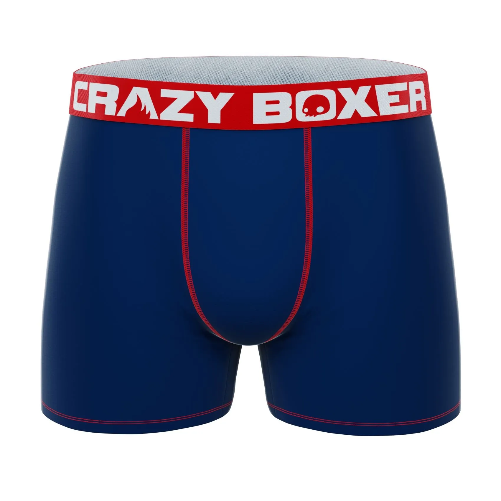 CRAZYBOXER Men's USA Pack 3 Breathable Soft Boxer Briefs