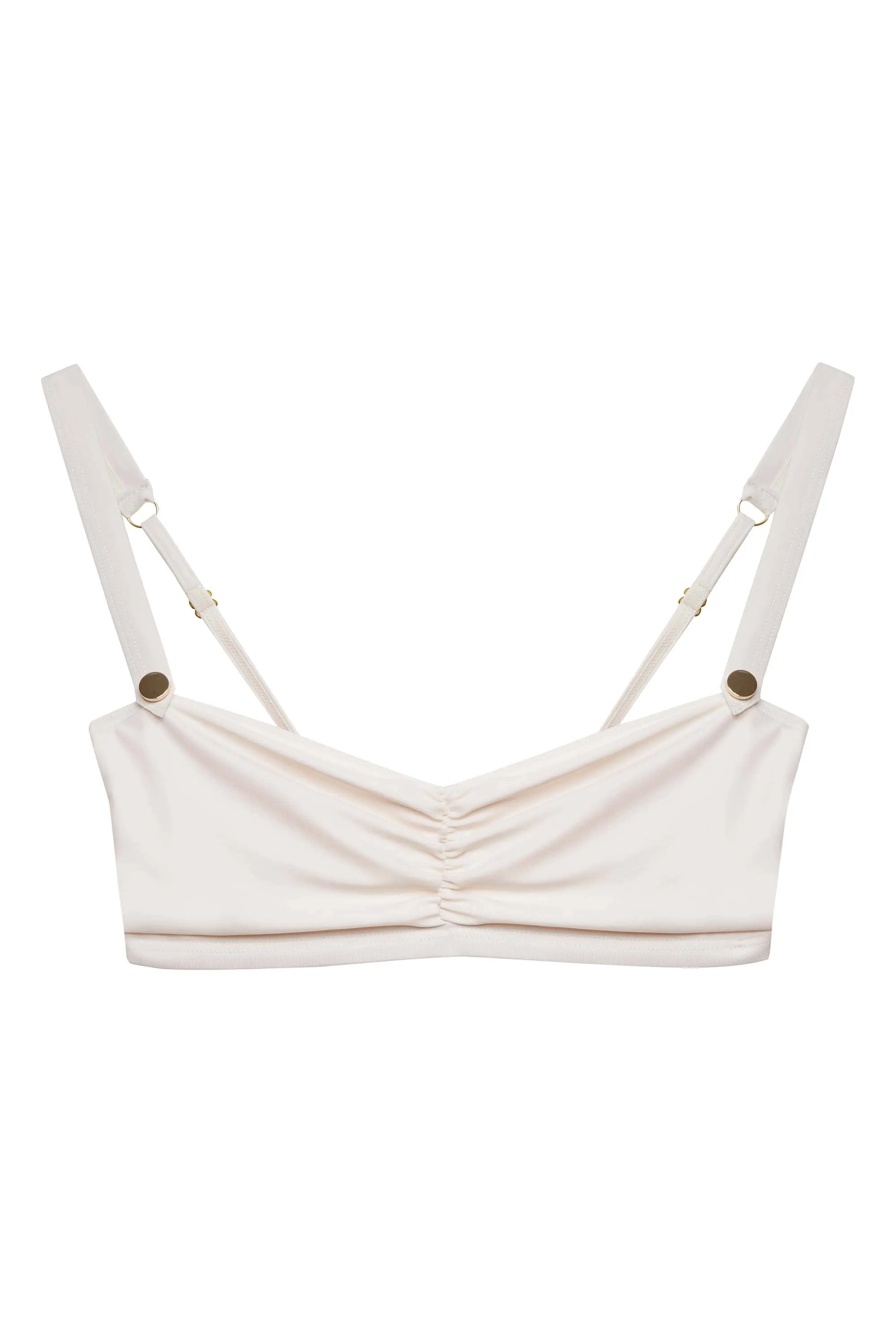 Eco Honey White Sweetheart Bikini Top