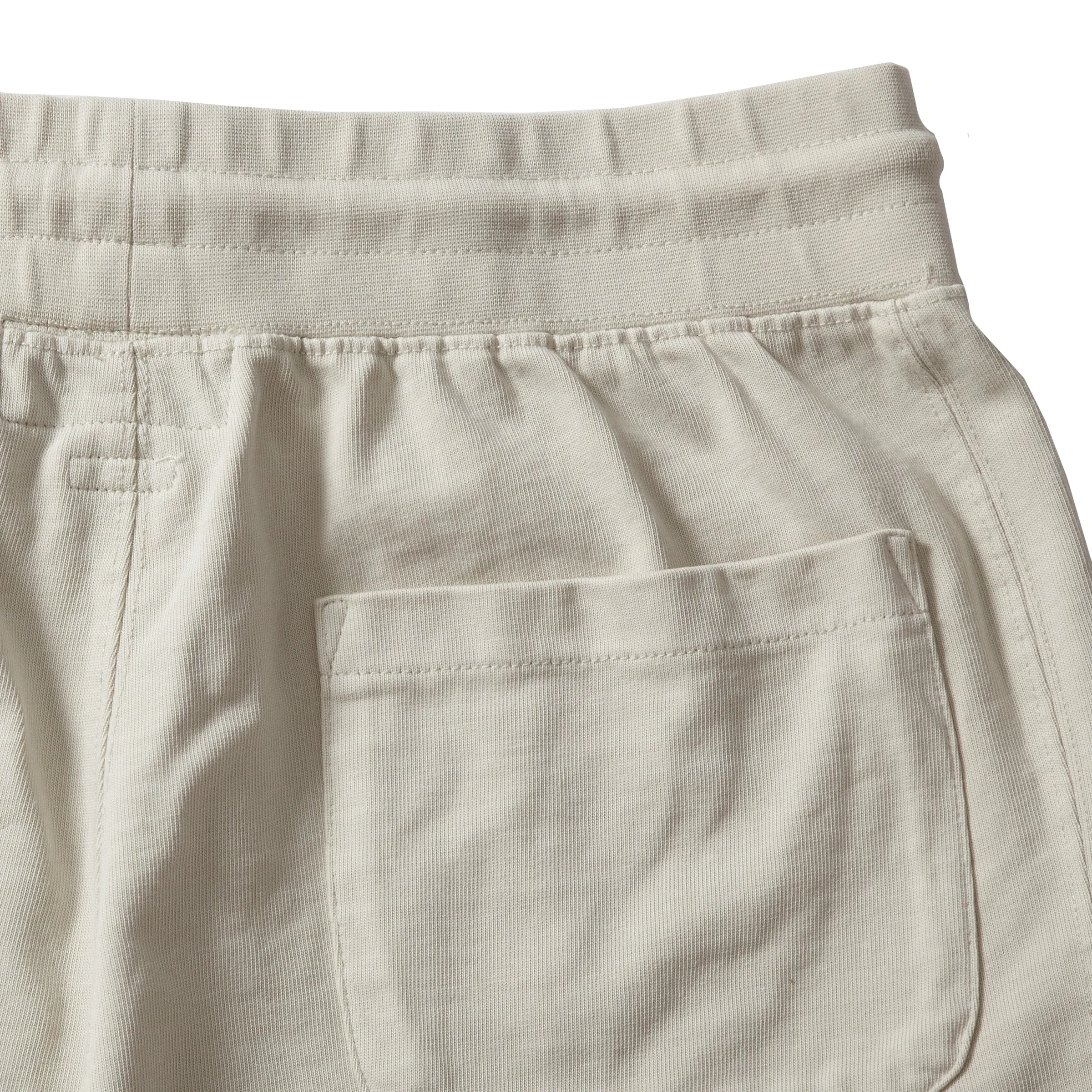 Elevated Compact Jersey Shorts - Light Pebble