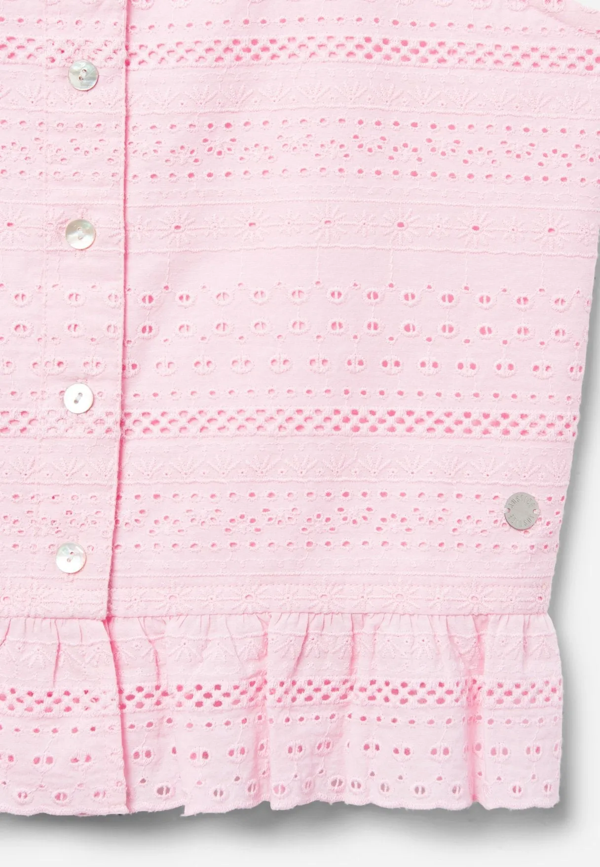 Eyelet Button-Up Tank