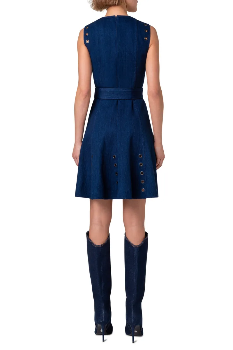 Eyelet Denim Dress